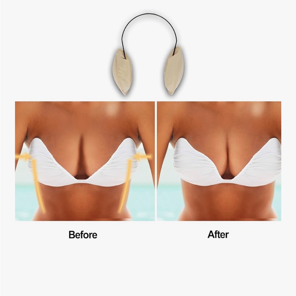 Push-up frontless backless strapless bra kit wire kit with nipple covers